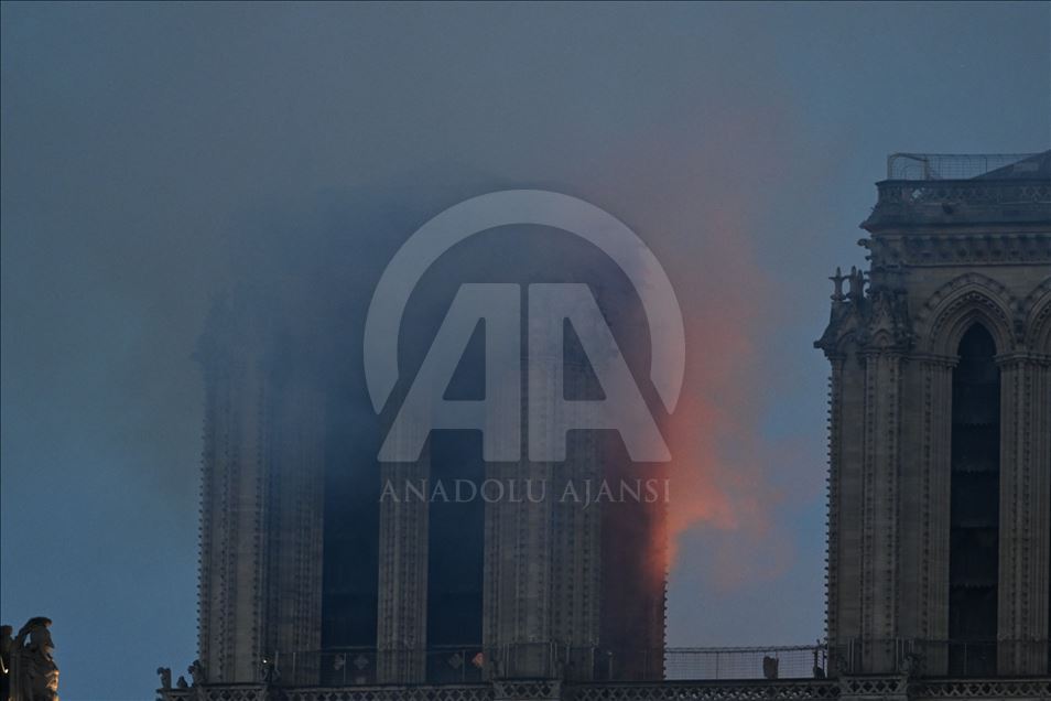 Fire at Notre-Dame Cathedral in Paris