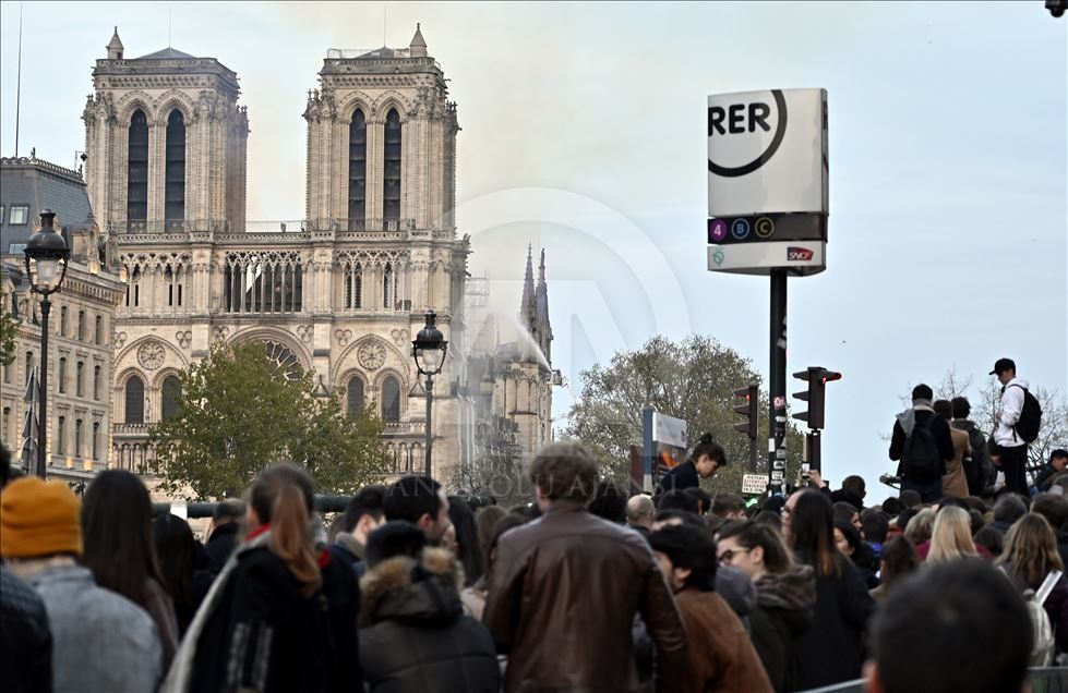 Fire breaks out in Notre Dame cathedral in Paris