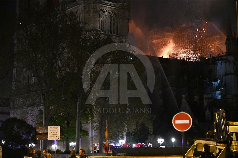 Fire breaks out in Notre Dame cathedral in Paris