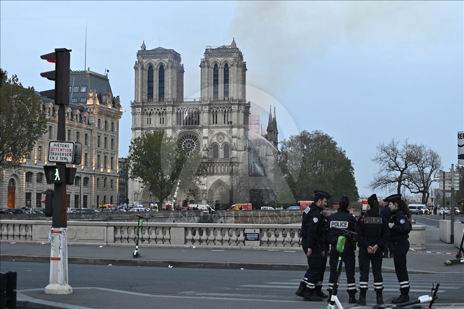 Fire at Notre-Dame Cathedral in Paris