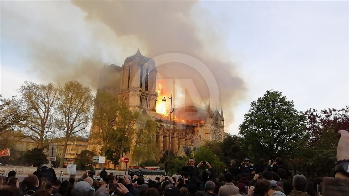 Fire at Notre-Dame Cathedral in Paris