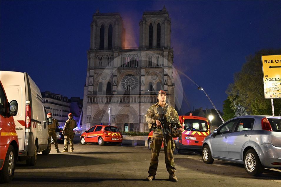 Fire breaks out in Notre Dame cathedral in Paris