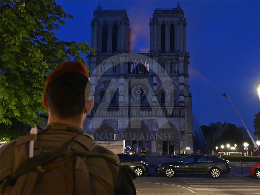 Fire breaks out in Notre Dame cathedral in Paris