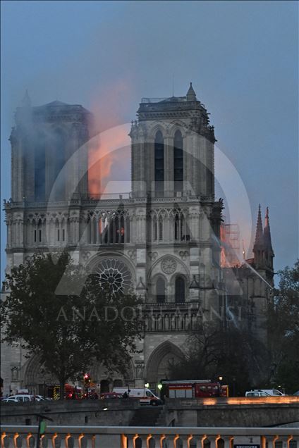 Fire at Notre-Dame Cathedral in Paris