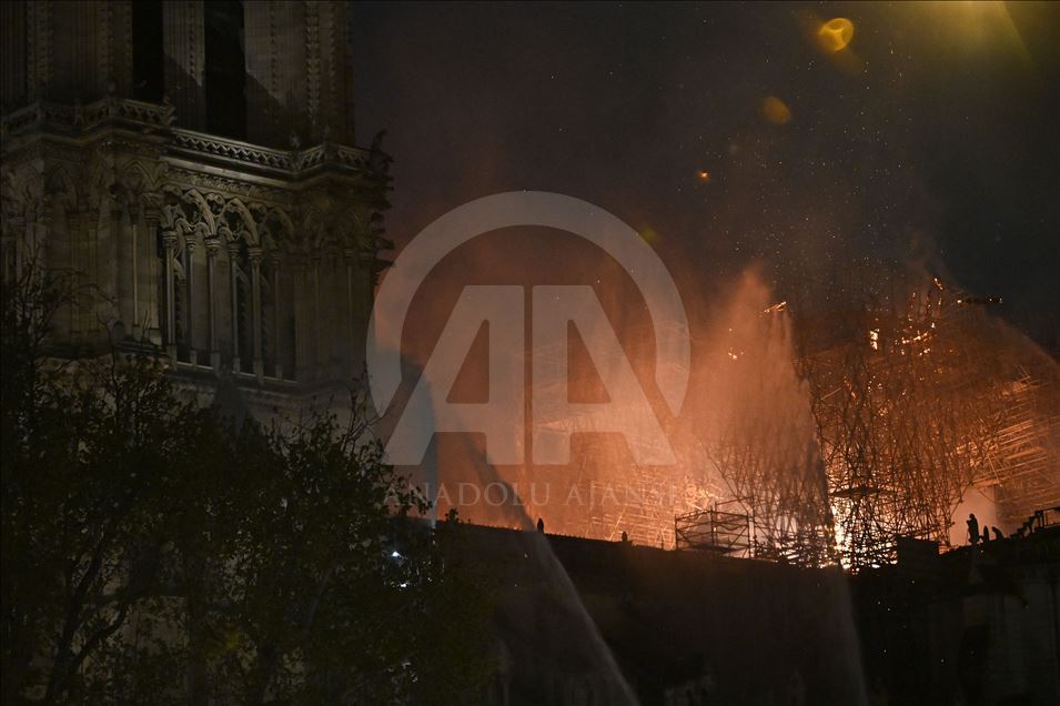 Fire breaks out in Notre Dame cathedral in Paris