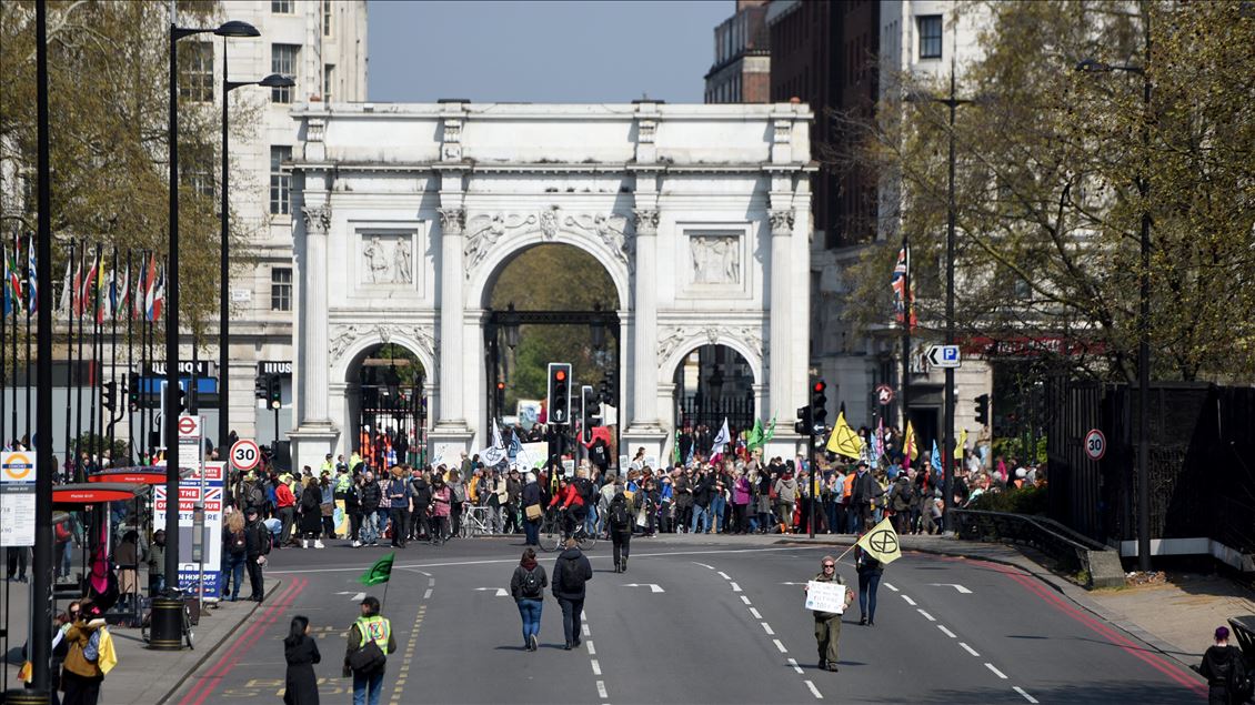 Environmentalist demonstration in London