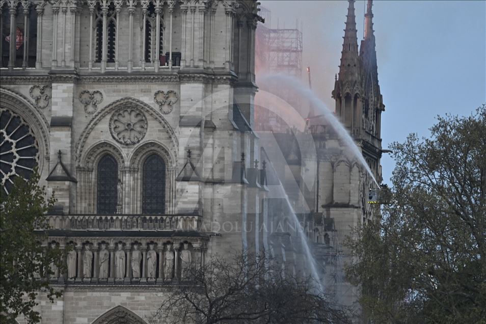 Fire at Notre-Dame Cathedral in Paris