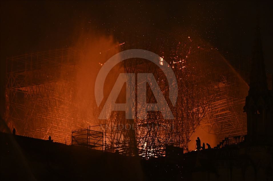 Fire at Notre-Dame Cathedral in Paris
