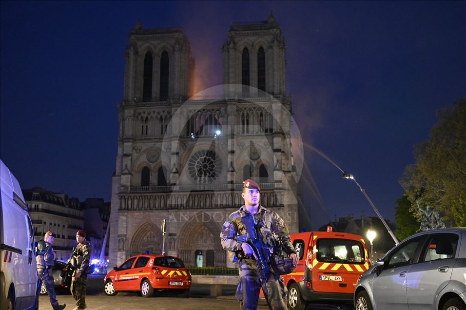 Fire at Notre-Dame Cathedral in Paris