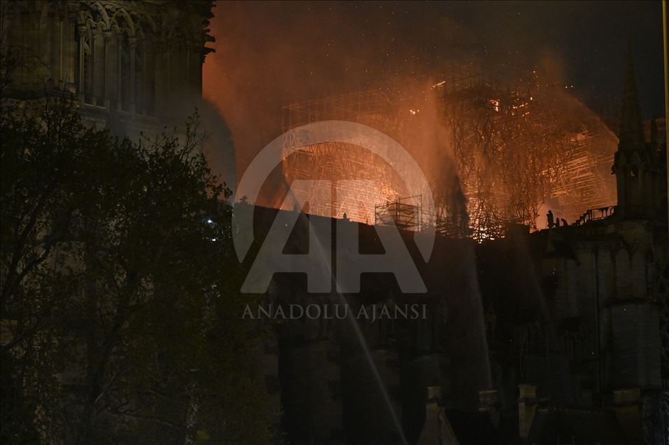 Fire at Notre-Dame Cathedral in Paris