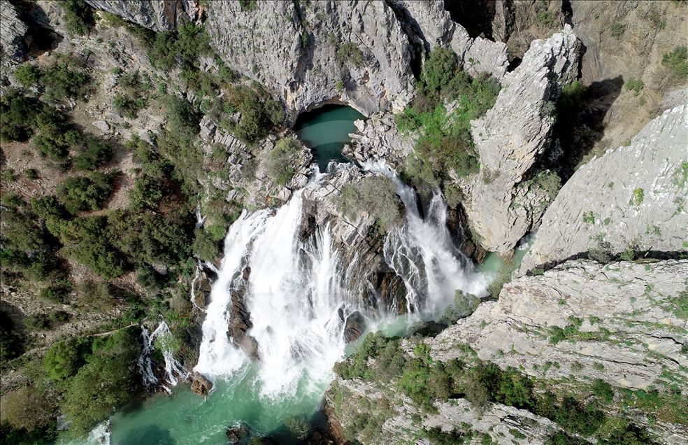 Ucansu Waterfall in Konya