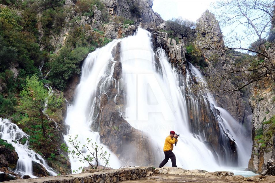 Ucansu Waterfall in Konya