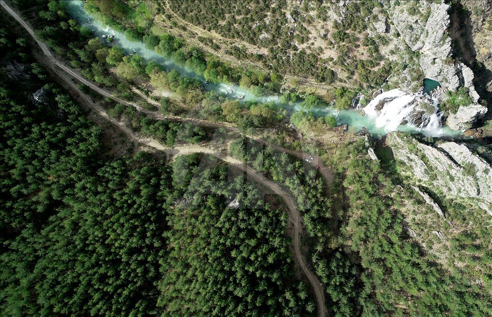 Ucansu Waterfall in Konya