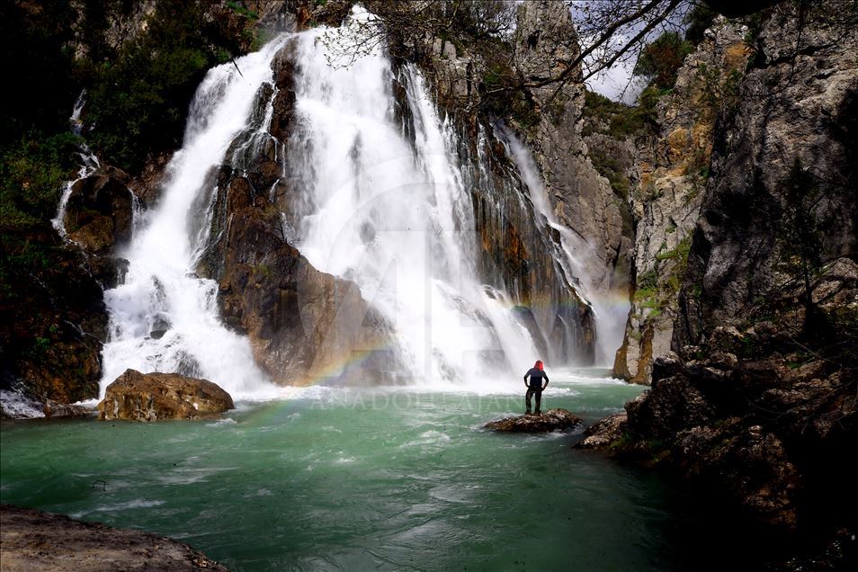 Ucansu Waterfall in Konya