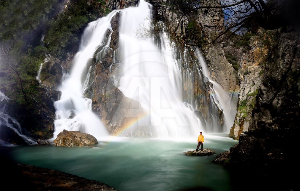 Ucansu Waterfall in Konya