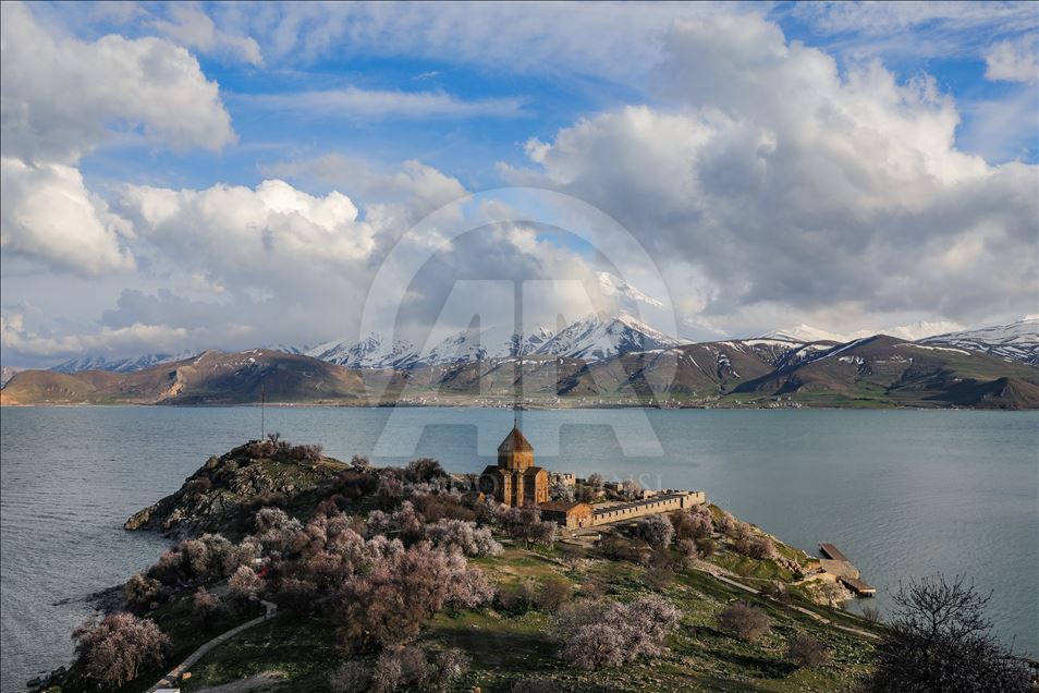 Akdamar Island on Lake Van