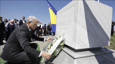 Funeral ceremony of 20 Bosnian War Victims