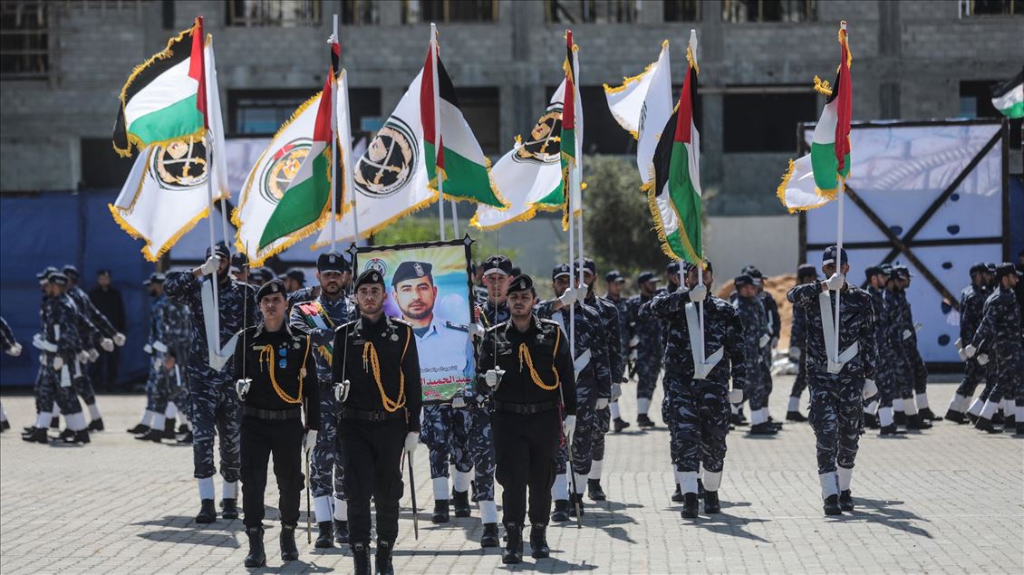 مراسم جشن پایان آموزش افسری در غزه