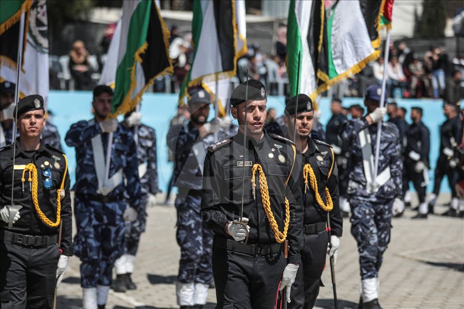 مراسم جشن پایان آموزش افسری در غزه