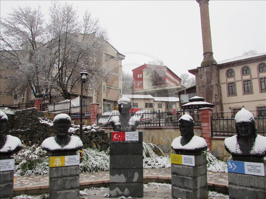 Samsun'da kar yağışı
