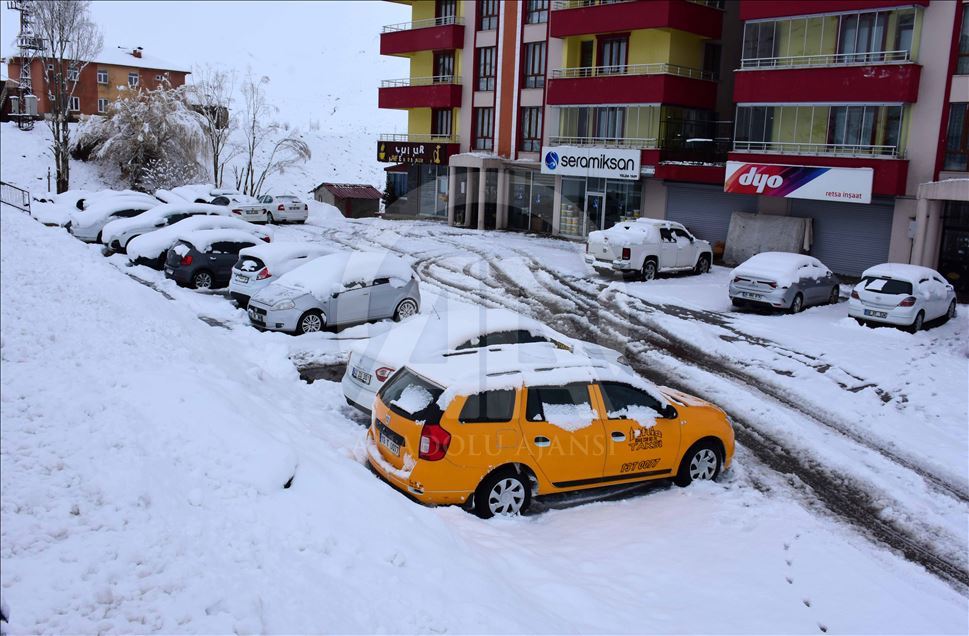 Kar yağdı, 82 yerleşim yerinin yolu kapandı