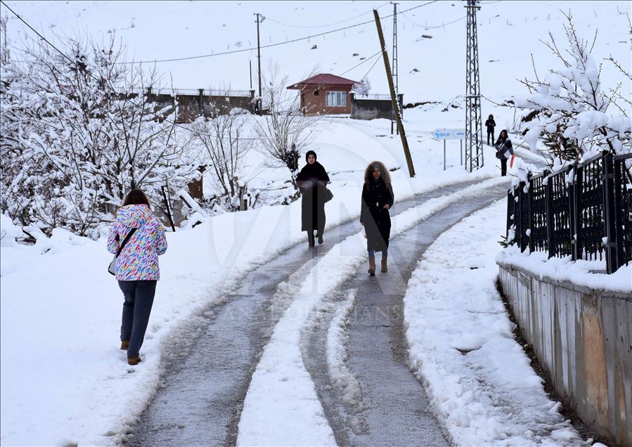 Kar yağdı, 82 yerleşim yerinin yolu kapandı