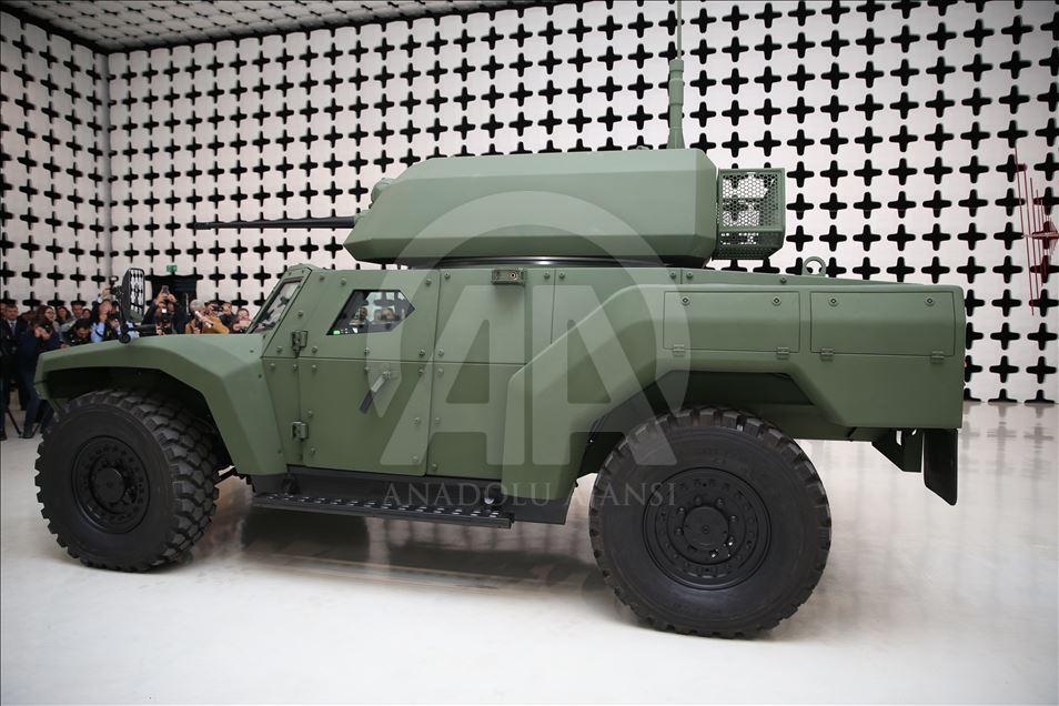 Turkey's first electric armored vehicle unveiled Anadolu Agency