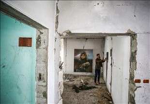 Exposición "Soñadores entre los escombros" en Gaza