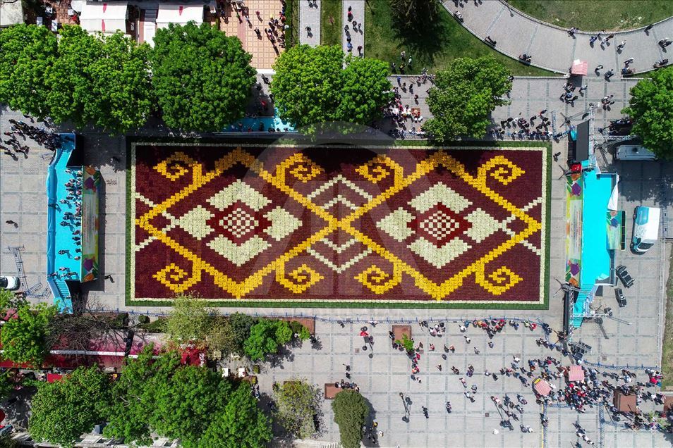 La 'alfombra de tulipán' más grande del mundo en la plaza Sultanahmet
