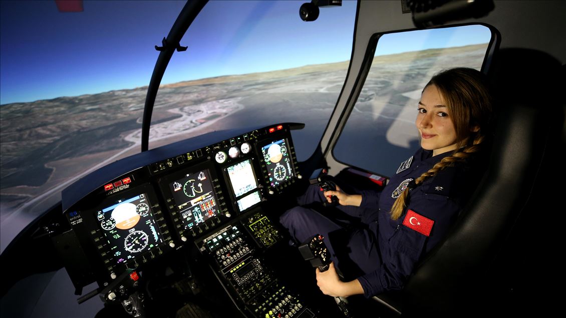 Turkish police's first female helicopter captain