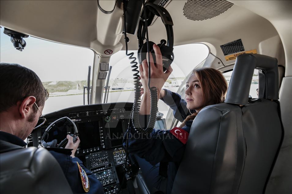 Turkish police's first female helicopter captain