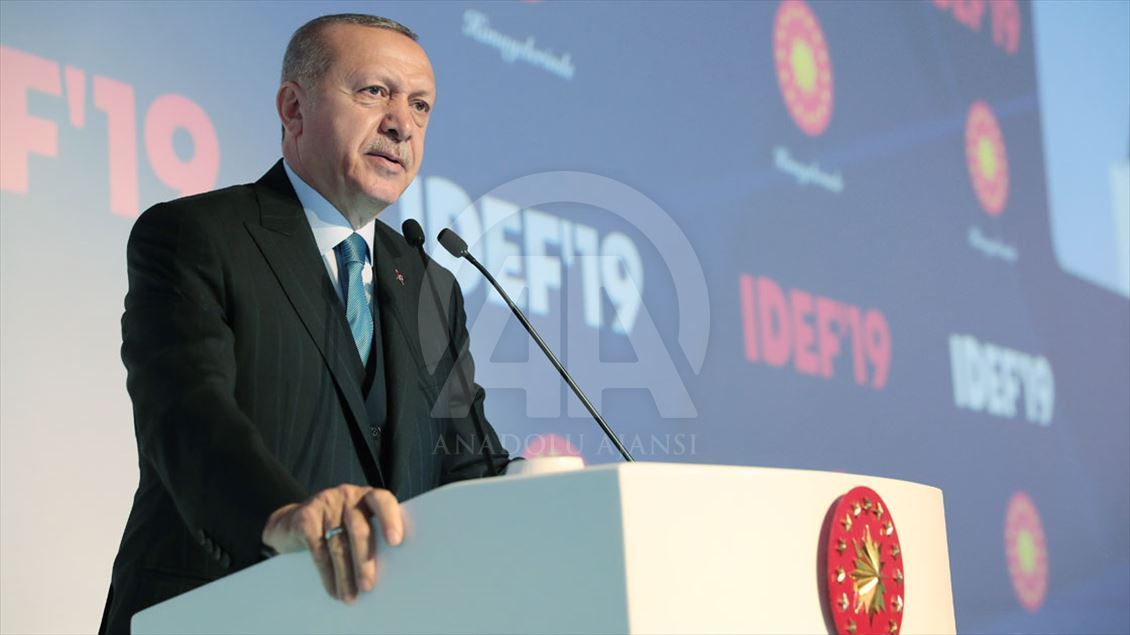 Cumhurbaşkanı Erdoğan, IDEF 2019 Fuarı açılış törenine katıldı