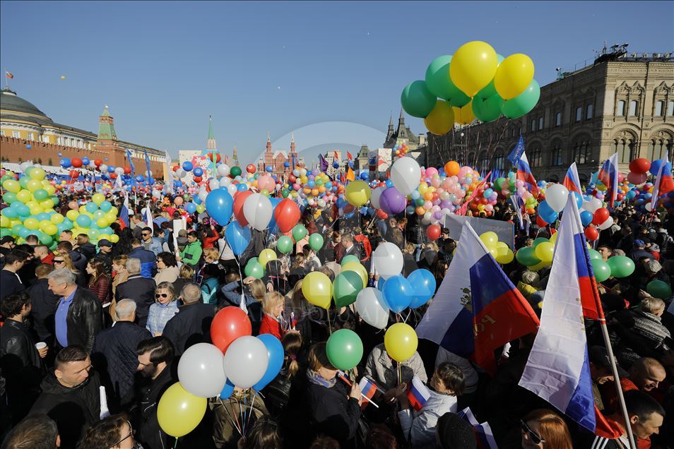 Rusya'da 1 Mayıs kutlamaları