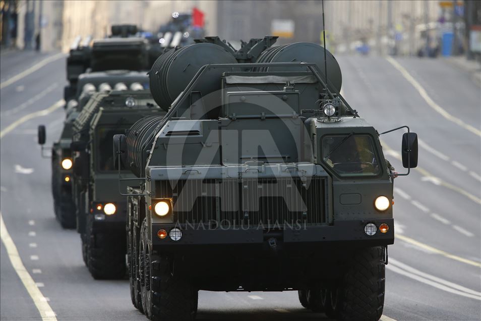 Persiapan parade militer Rusia jelang perayaan hari kemenangan
