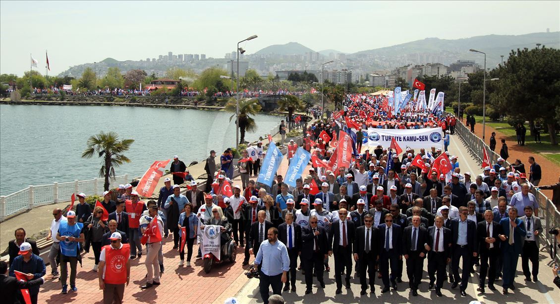 Türkiye Kamu-Sen Emek ve Dayanışma Günü'nü Samsun'da kutladı