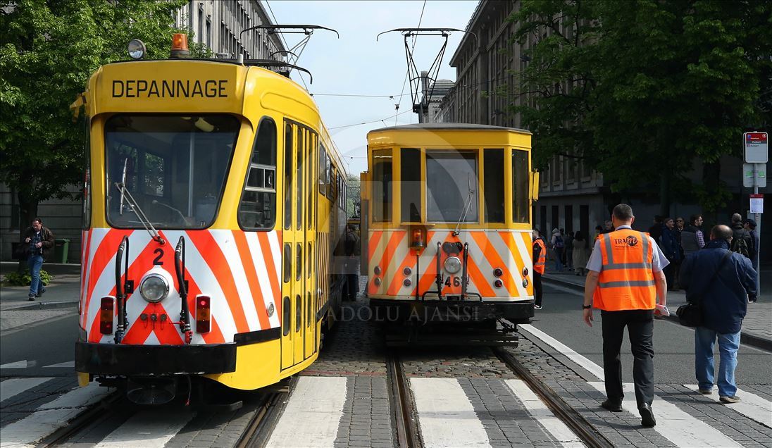 Bruksel, ekspozohen tramvajë të vjetër 150 vjet