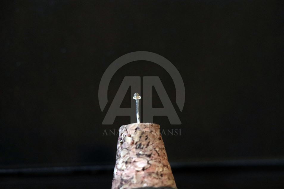 نووسینی سورهتی (الاخلاص) لهسهر تۆوی ههنجیر