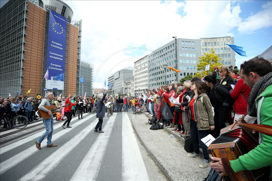 Bruksel, protestë për ndryshime klimatike