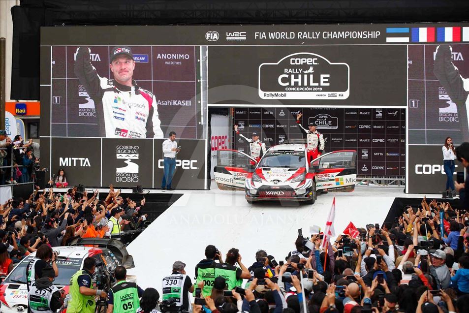 Toyota fue el ganador del Campeonato Mundial de Rally (WRC) en Chile