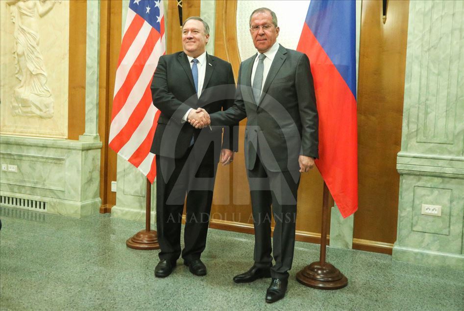 El secretario de Estado norteamericano Mike Pompeo en Rusia