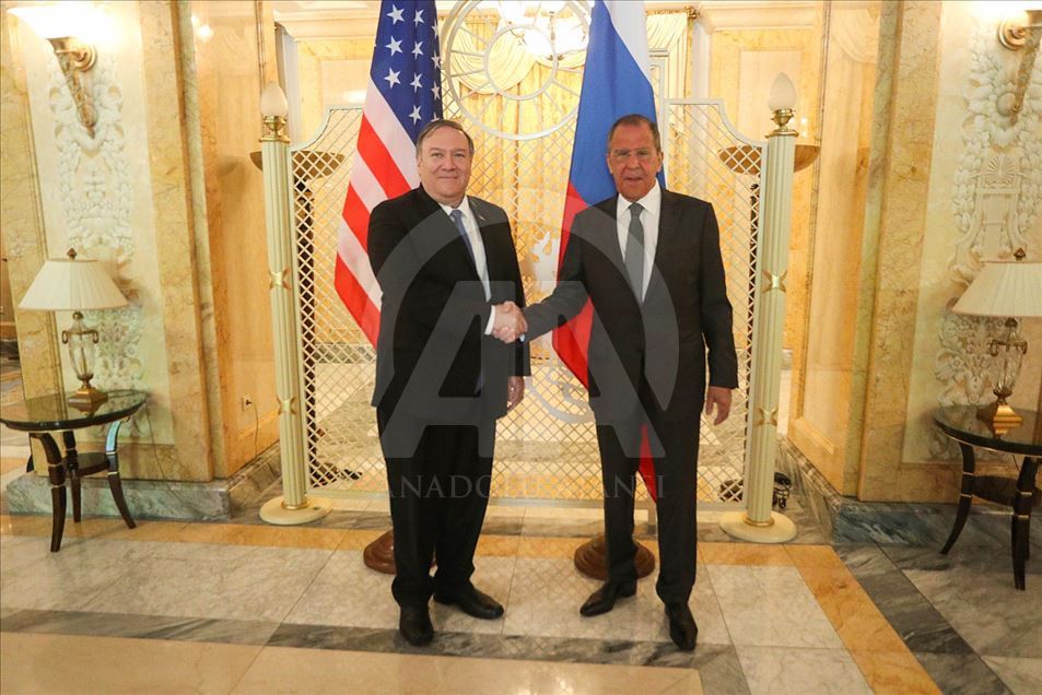 El secretario de Estado norteamericano Mike Pompeo en Rusia