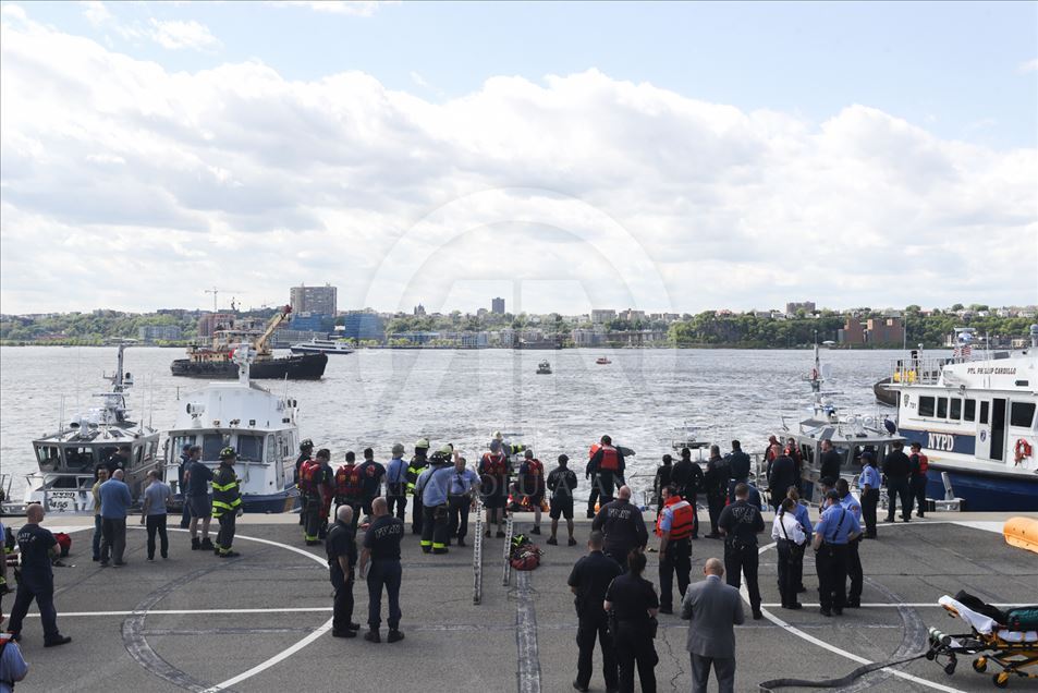 Helicóptero se estrella contra el Río Hudson en Nueva York