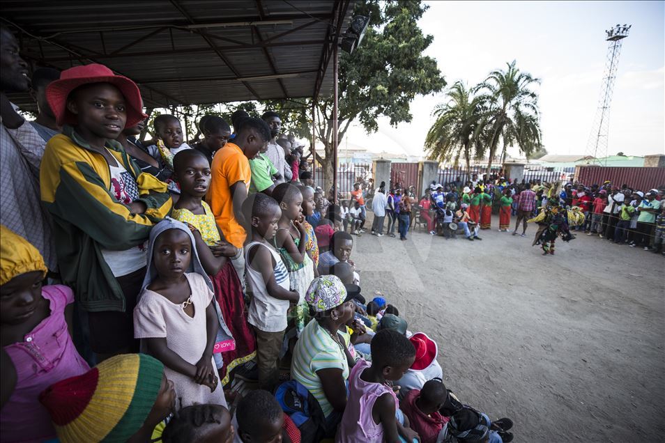 African culture's Gure dancers in Zimbabwe