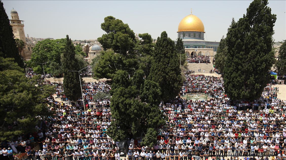 Second Friday Prayer of Ramadan in Al-Aqsa Mosque