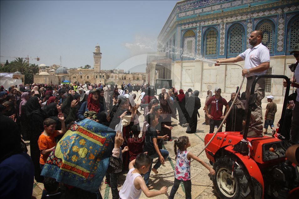 Second Friday Prayer of Ramadan in Al-Aqsa Mosque