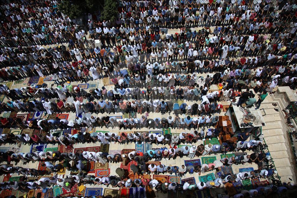 Second Friday Prayer of Ramadan in Al-Aqsa Mosque