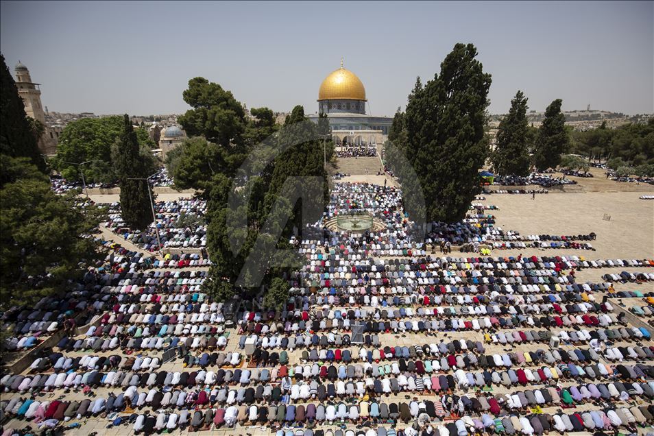Second Friday Prayer of Ramadan in Al-Aqsa Mosque