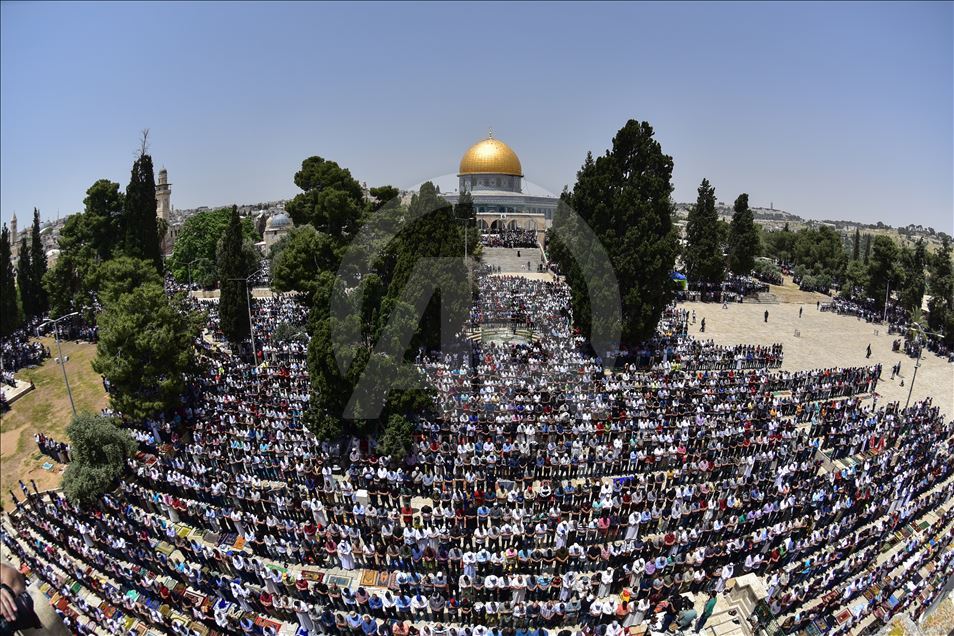 Second Friday Prayer of Ramadan in Al-Aqsa Mosque