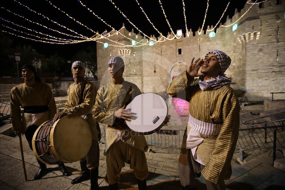 Baskılara rağmen Doğu Kudüs’te ramazan davulu geleneği yaşatılıyor 
