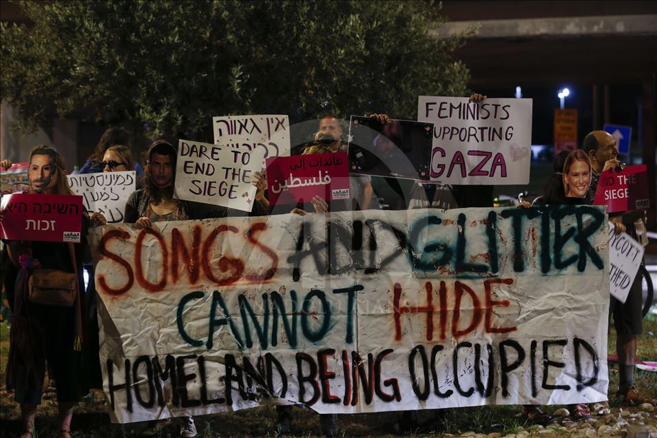 Protesta contra el concurso de música Eurovision 2019